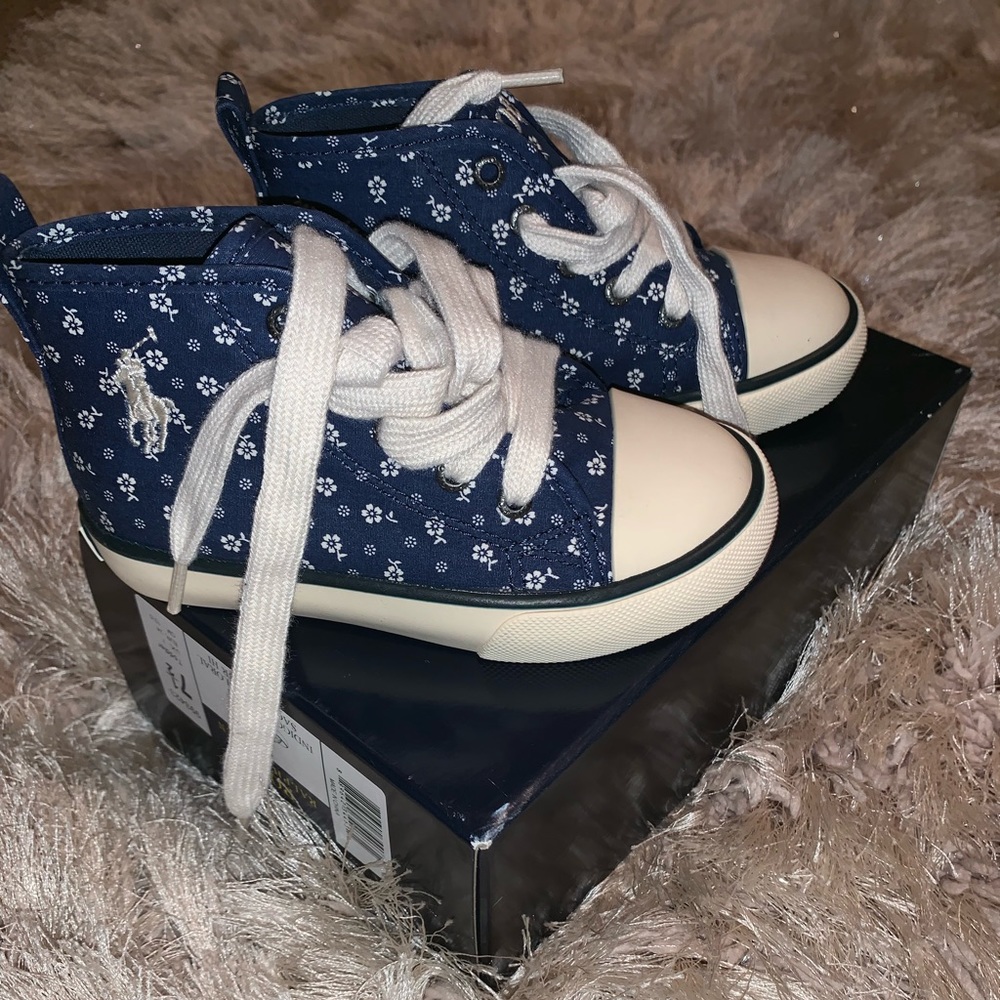 Toddler girl polo shoes brand new never worn